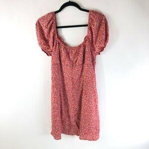 BP Pink Floral Backless Dress